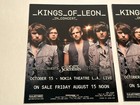 Kings Of Leon 2008 Only By The Night Tour Lot Of 2 Promo Postcards Los Angeles