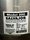 Commercial Garbage Disposal 2 Hp Salvajor Model 200 And Control Box 