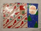 Vtg Hallmark Christmas Gift Wrap Paper Sheets Nos Sealed Lot Of 2 Cardinals tree