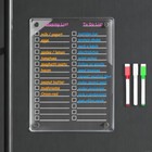 Magnetic Dry Erase To Do List Board For Fridge  12 X 8 Inch Acrylic Shopping    