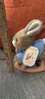 Eden Peter Rabbit Plush Stuffed Bunny W  Tag Blue Jacket Vintage 1997 Small