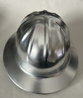 Willson Silver Metal Aluminum Adjustable Safety Hard Hat John Deere Logo Usa