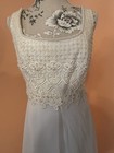 Mary   s Wedding Gown dress Vintage Ivory Size 10 Sleeveless Unique Style Back