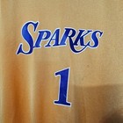 Rare Reebok Wnba Los Angeles Sparks Sidney Spencer 1 Jersey Womens Xl