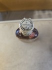 Vtg Sealed John Dewar White Label Whiskey Mini Bottle Empty 