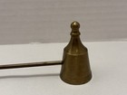 Vintage Solid Brass Candle Snuffer Stick Tarnished Antique Finish Patina