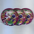 Vintage 1995 Mcdonald s 9 1 2  Retro Christmas Plates Lot Of 3 Seasons Greetings