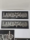 Lot Of  4  Lamb Of God Heavy Metal Rock Band Stickers Decals