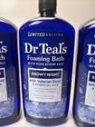 Dr  Teal s 4pc Lot Snowy Night Ltd Ed Foaming Bubble Baths 34oz New  x4 