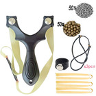 Us Hunt Slingshot Set Outdoor Catapult Sling Shot  6 Rubber Bands W Steel Beads