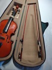      4 4  Solid Wood Beginner Violin Outfit     Spruce Top   Maple Back  Case 2 Bows