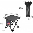 1pcs Small Folding Camping Stool Outdoor Portable Fishing Chair With Carryingbag