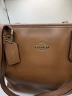 Coach City Zip Tote Saddle Brown Crossgrain Leather  f37785