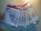 Lot Of 14 Pcs Organza Chair Cover Bow Sash 120 x9  White Wedding Party Banquet