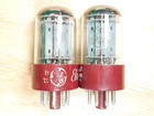 Pair Of Rca  ge Lbl  5691 Nos Gray Plate Vacuum Tubes - 6  Matched