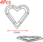 4 Pcs Wire Wreath Frame Rings 8 Inch Metal Wreath Form For Crafts Floral For    