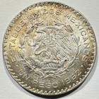 1962 Mexico Peso 10  Silver Uncirculated Nice Luster Solid Type Coin  1