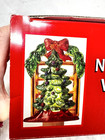 Christmas Tree Night Light Wreath W Red Bow  Extra Bulb Costco New Free Ship