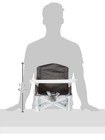 Chair 2-in-1 Portable Travel Booster Seat   Activity Chair  With Cup Holder gray