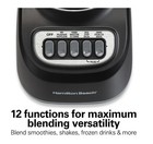 Hamilton Beach Smoothie Blender For Kitchen  48 Oz  650 W- Black