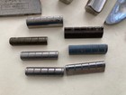 8 Vintage  Resonator Guitar Slide Bars  6 Vintage Nut Risers  2 Mutes Dobro Etc