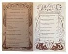 Vintage 1970s Briar House Restaurant Menu Carmel California Ca