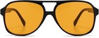 Vintage Aviator Sunglasses For Women Men 70s Glasses Retro Oversized Yellow Lens