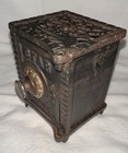 Vintage Star Safe Cast Iron   Metal Combination 3 5    H Original Antique