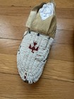 Antique Native American Plains Beaded Moccasins Hard Sole Sioux Cheyenne C1900