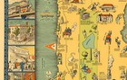 Pictorial Map Of Manhattan 26 Vignettes Wall Poster Vintage Home School Office