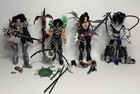 Vintage 1997 Mcfarlane Kiss Ultra Action Figures With Accessories Set  read 