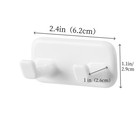 Self-adhesive Razor Holder For Shower 2 Pack removable   Reusable Waterproof    