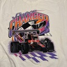 Vintage 90s Sprint Car Racing Short Sleeve T Shirt Xl Super Charged Graphic