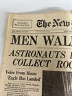 July 21  1969 Ny Times Men Walk On Moon Section 1 Plus Supplemental Section