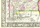 Georgia   Alabama --- Antique 1860 Map