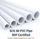 Schedule 40 Pvc Pipe - Cut To Custom Lengths 1ft-8ft