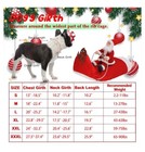Christmas Santa Claus Pet Dog Fancy Dress Jacket Coat Costume Outfit Clothes