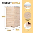 Beecastle 10-frame Bee Hive With Beehive Frames And Waxed Foundations  4 Boxes 