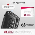 Puroma Tsa Approved Luggage Locks 2 Pack 4 Digit Combination Resettable Black