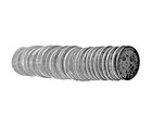  10 Face Value Roll - 90  Silver Quarters  40 Coins  Pre-1965 In Hard Tube