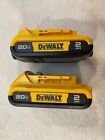 2 New Dewalt Dcb203 20v Max  Batteries 2 0ah Lithium Ion Li-ion 20 Volt Dcb203-2