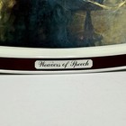 At t Bell Telephone Co  Weavers Of Speech Metal Tray Woman History - Vintage