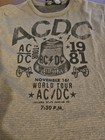 Ac dc Gray World Tour 1981 Thermal Long Sleeve Tour Shirt Large By The Buckle