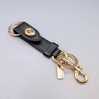 Brand New Coach Bag Charm Trigger Snap Key Ring Leather