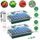 Seed Starter Tray With Grow Light  2 Packs 80 Cells Seed Starting Kit  Reusable