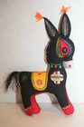 China Traditional Folk Art Cloth Plush Figure Embroidered Donkey Nwot 