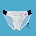 Speedo Men White Retro Colorblock Swim Brief Swimwear Size 32