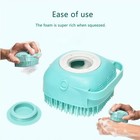 Dog Cat Bath Brush Scrubber With Shampoo Or Soap Dispenser   Useful For Grooming