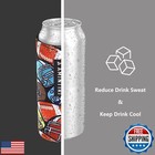 Slim Can Holder For Beerandsoda  8 Pack Can Cooler Sleeve For Beverage Soda D