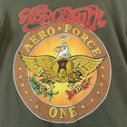 Vtg Aerosmith Aero Force One Concert Tee World Tour 1999 Unisex Medium Green